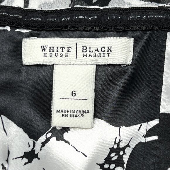 WHBM Halter Tie Floral Satin Flowy Chiffon Maxi Cocktail Gown Size 6 - NWOT - Picture 9 of 10